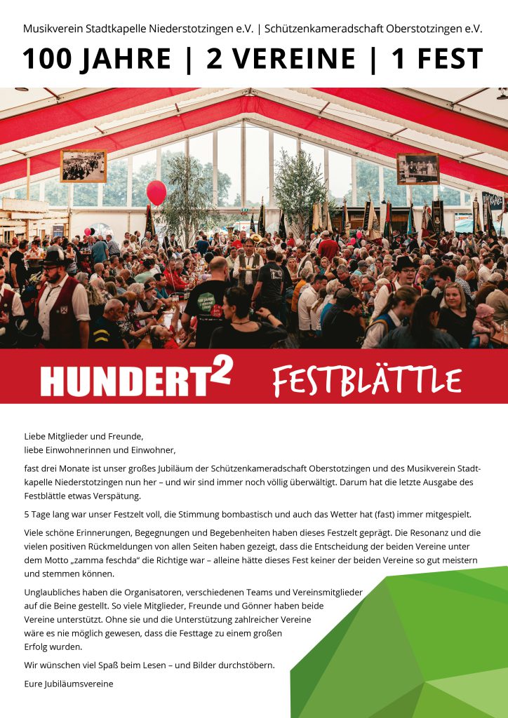 Deckblatt Festblättle Ausgabe 5